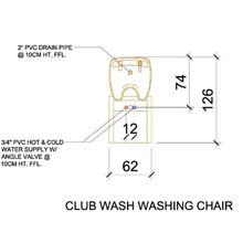 Load image into Gallery viewer, Club Hair Washing Chair
