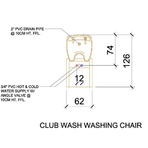 Club Hair Washing Chair