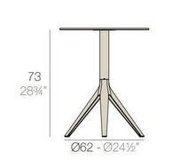 Load image into Gallery viewer, Mari-Sol Square Foldable Table - Ecru Color
