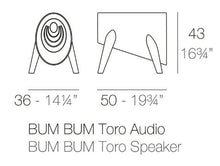 Load image into Gallery viewer, Bum-Bum Toro Speaker in White 43H cm x 50W cm
