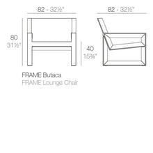 Load image into Gallery viewer, Frame Lounge Chair Ecru Color 180x82x80 cm
