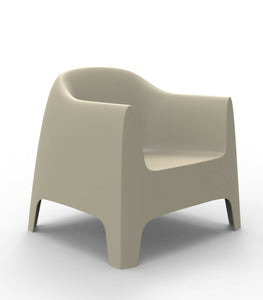 Solid Lounge chair Ecru color