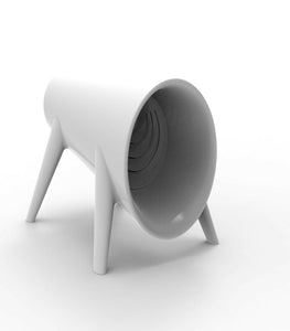 Bum-Bum Toro Speaker in White 43H cm x 50W cm