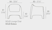 Load image into Gallery viewer, Solid Lounge chair Ecru color
