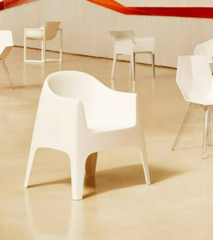 Copy of Solid Armchair - White color