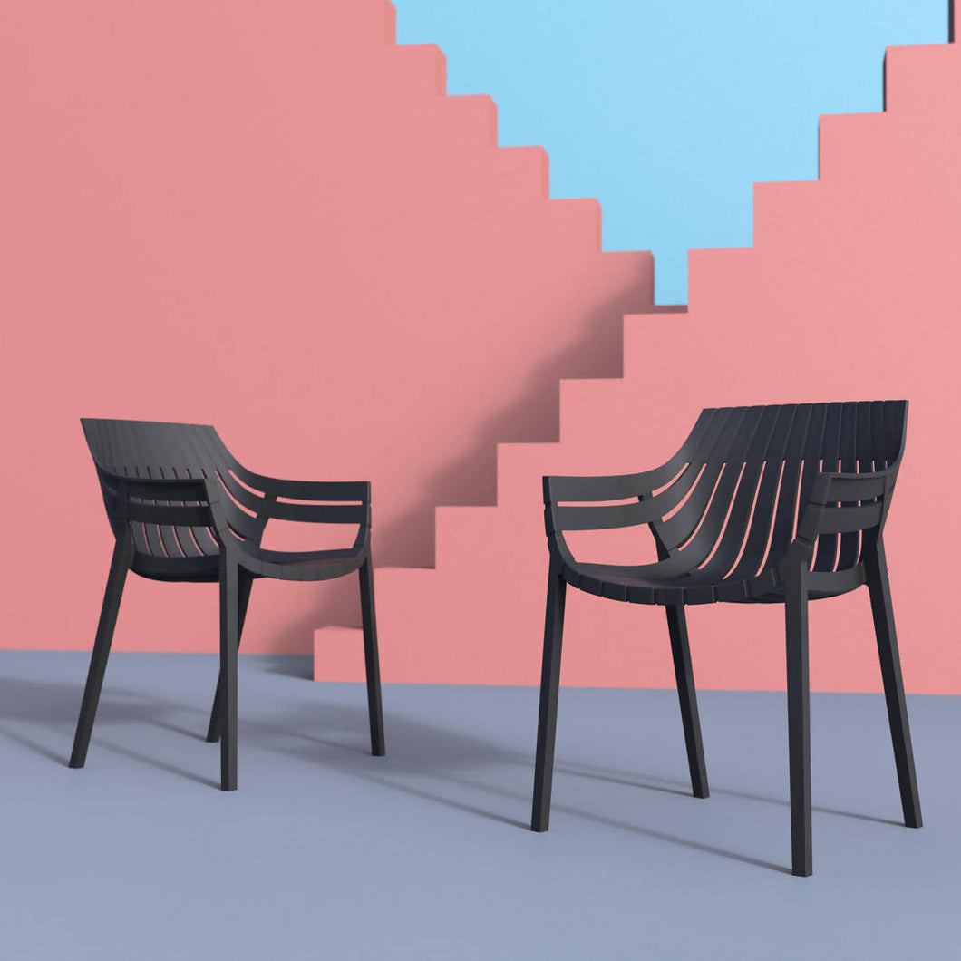 Spritz Lounge chair W 58 - Black color