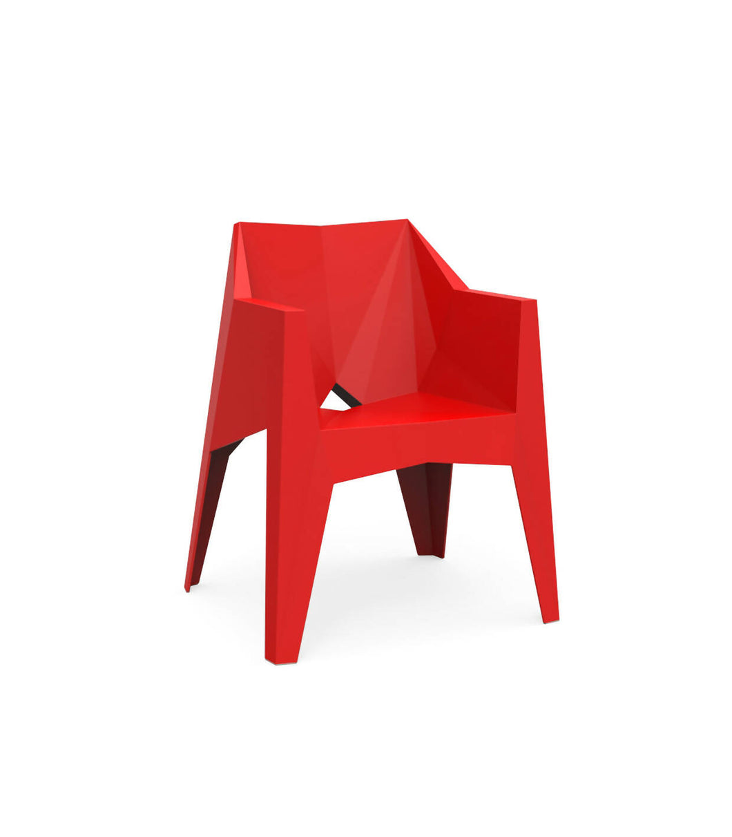 Voxel Armchair in Red Color