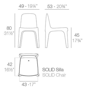 Solid Chair Ecru Color