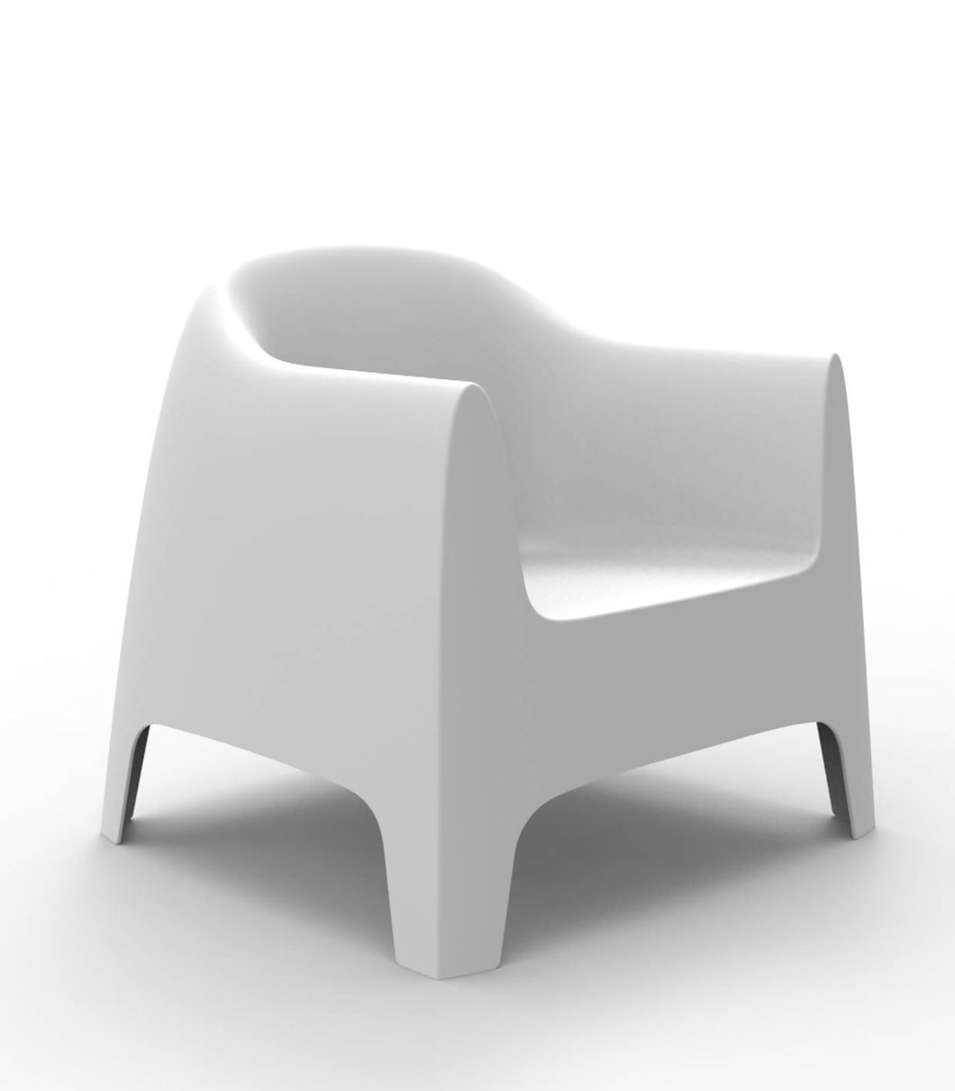 Solid Lounge Chair W84 - White color
